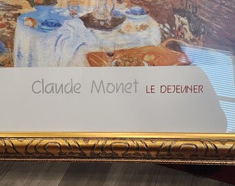 モネ 「庭園での昼食」ジグレー印刷  額付 モネ 「庭園での昼食」ジグレー印刷 額付