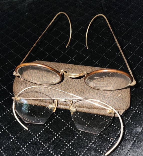 Antique Gold Optical Spectacles Eyeglasses by Busc