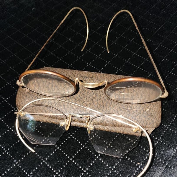 Antique Gold Optical Spectacles Eyeglasses by Busch & Lomb/Shuron