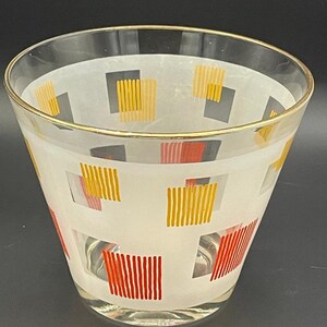 Vintage zeldzame Hazel Atlas Frosted ijsemmer