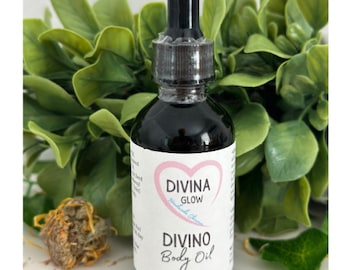 DIVINO Body Oil 12 Rejuvenating Herbs Dark Spots Ultra hydration Sleep Support Oil Scar Oil  sleep and relaxation