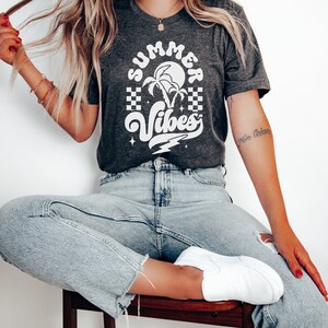 Camiseta Summer Vibes, Camisa de vacaciones en la playa, Camisa Sunsets, Camisa Ocean Waves, Camisa de vacaciones de verano, Camisas Beach Vibes, Beach Bum