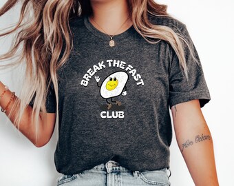 Break The Fast Club TShirt, Breakfast Food, Breakfast Bestie Shirt, Pancake Breakfast Tshirt, Doughnut Shirt, Breakfast Lover Gift