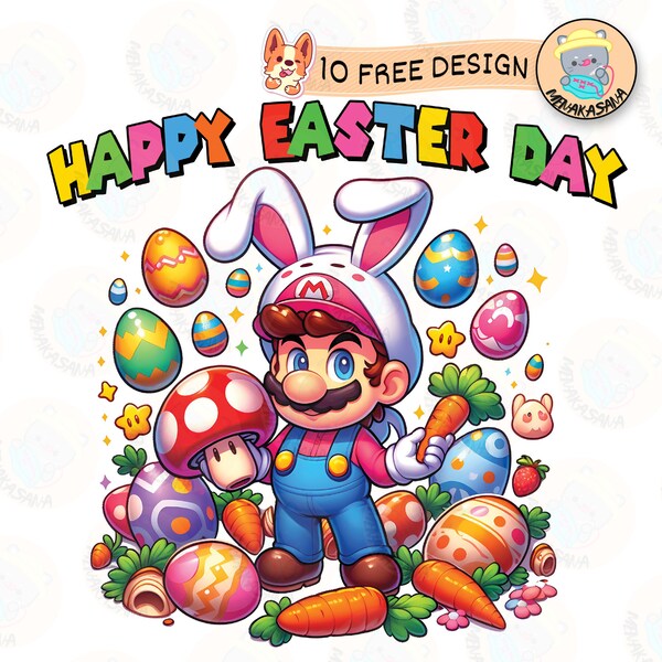 Super Funny Easter Cartoon PNG, Happy Easter Day Design, Cartoon movie Character Bunny Png, Funny Easter Png, Digital Download