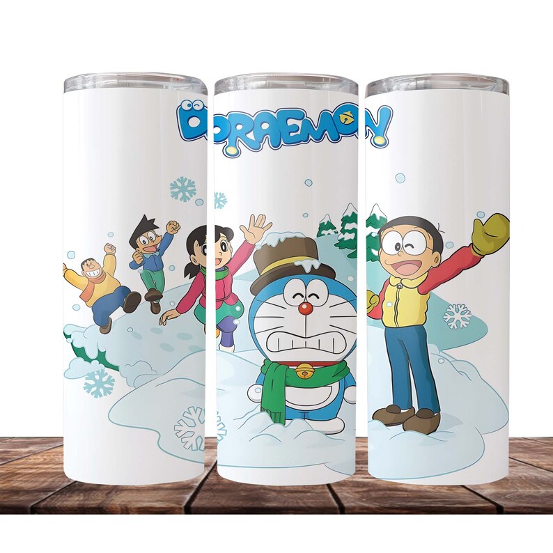 50 Doraemon Tumbler Bundle, Anime Tumbler 20oz Skinny Sublimation, Doraemon Bundle Digital
