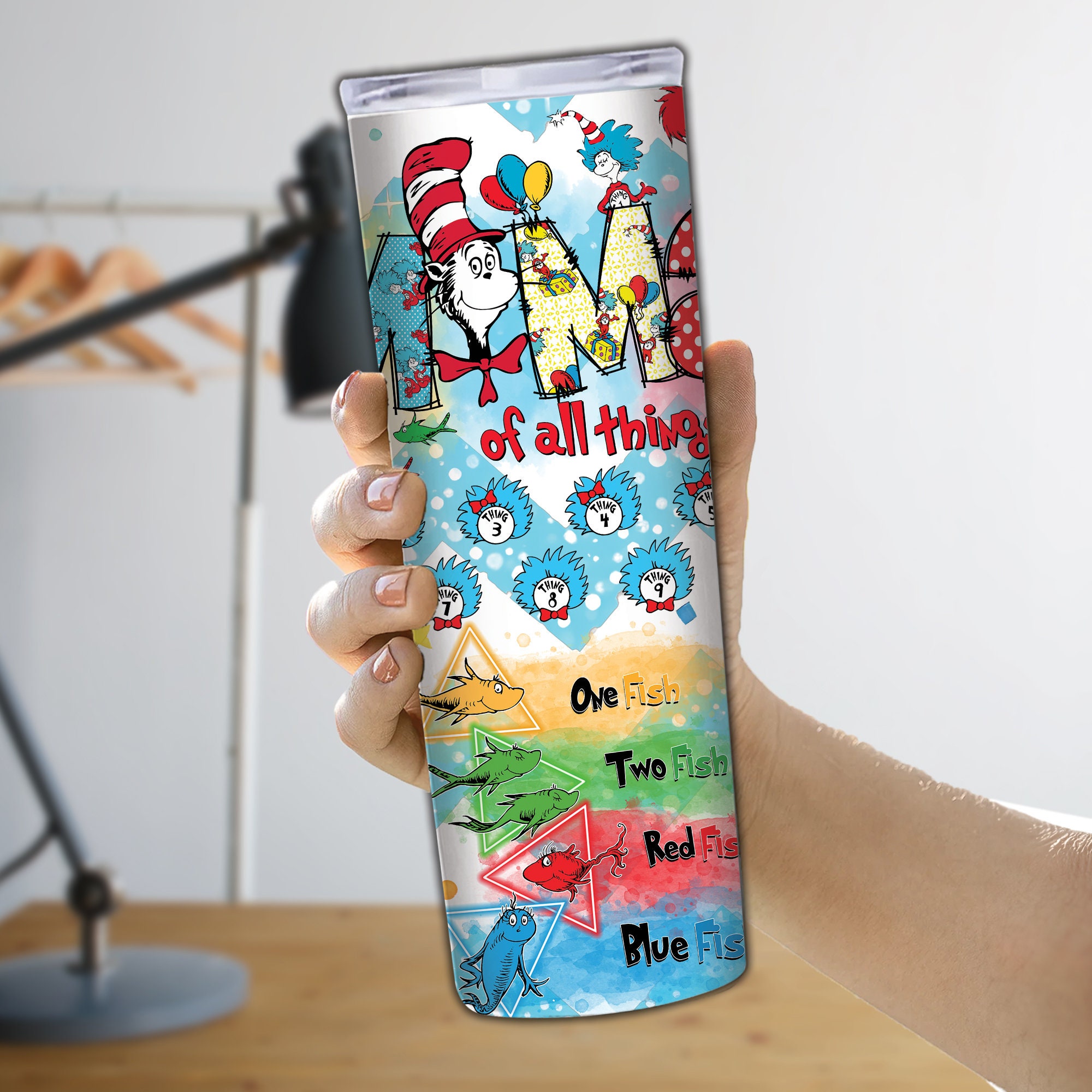 Discover Dr Seuss 20oz Tumbler, Cat in stovepipe hat Tumbler