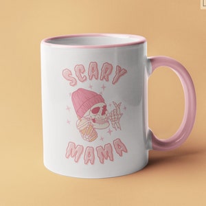 Scary Mom Mug Gifts for Mom Halloween Mugs Mom Mug Spooky Mom Coffee Mug Cute Coffee Mug for Mom Baby Shower Gift Fall Mom Mug