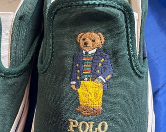 Polo Bear Ralph Lauren Slip on Shoes Size 10 Etsy UK