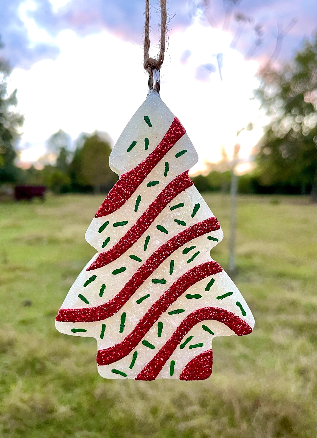 Christmas Tree Cake Car Freshie Etsy