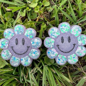 Flower Smiley Face Car Freshie Vent Clips