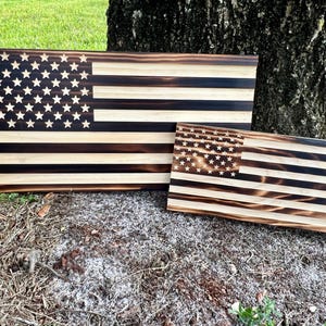 American Flag, Wood Flag, Rustic Wood American Flag, Charred American Flag, Patriotic Decor, American Flag Sign, Wood Sign, Wood Decor