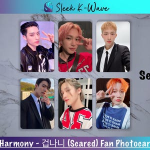 P1Harmony - 겁나니 (Peur) Cartes photo K-pop personnalisées faites par des fans