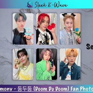 P1Harmony - 둠두둠 (Doom Du Doom) Cartes photo K-pop personnalisées faites par des fans
