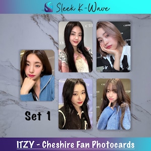 ITZY - Cartes photo K-pop personnalisées du Cheshire faites par des fans