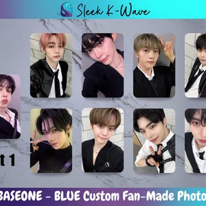 ZEROBASEONE - Cartes photo K-pop personnalisées BLEUES faites par des fans