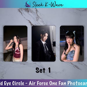 Cercles impairs - Cartes photo K-pop Air Force One personnalisées faites par des fans