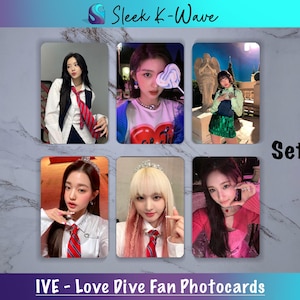IVE - Cartes photo K-pop personnalisées LOVEDIVE créées par des fans
