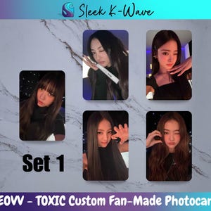 MEOVV - Cartes photo K-pop TOXIC personnalisées faites par des fans