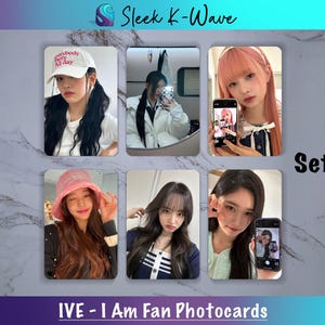 IVE - Cartes photo K-pop personnalisées I Am créées par des fans