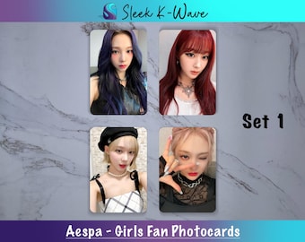 Aespa - Girls Custom Fan-Made K-pop Photocards