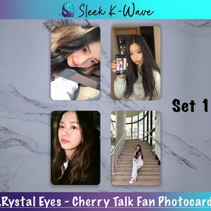KRystal Eyes (TripleS) - Cartes photo K-pop personnalisées Cherry Talk créées par des fans