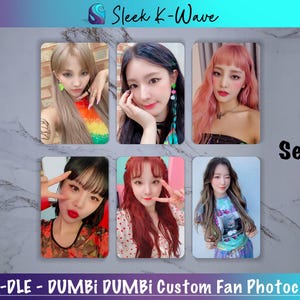 GIDLE - DUMDi DUMDi Cartes photo K-pop personnalisées faites par des fans