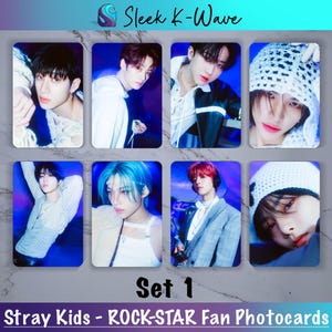 Stray Kids - Cartes photo K-pop ROCK-STAR personnalisées faites par des fans