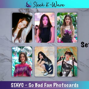 STAYC - Cartes photo K-pop personnalisées So Bad créées par des fans