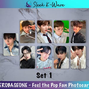 ZEROBASEONE - Feel The Pop Cartes photo K-pop personnalisées faites par des fans