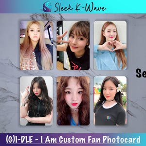 GIDLE - Cartes photo K-pop LATATA personnalisées faites par des fans