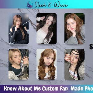 NMIXX - Know About Me Cartes photo K-pop personnalisées faites par des fans