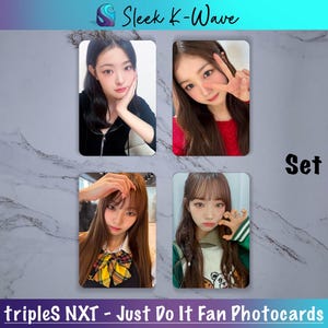 tripleS NXT - Cartes photo K-pop personnalisées Just Do It créées par des fans
