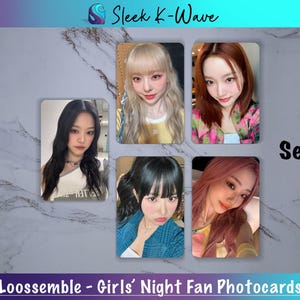 Lossemble - Cartes photo K-pop personnalisées Girls' Night créées par des fans