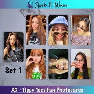 XG (Xtraordinary Girls) - Cartes photo K-pop personnalisées Tippy Toes créées par des fans