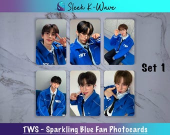 TWS - Sparkling Blue Custom Fan-made K-pop Photocards - Etsy