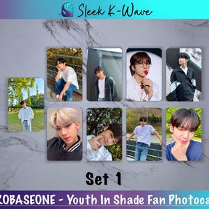 ZEROBASEONE - Cartes photo K-pop « Youth In the Shade » personnalisées faites par des fans