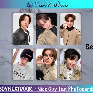 BOYNEXTDOOR - Cartes photo K-pop personnalisées Nice Guy créées par des fans