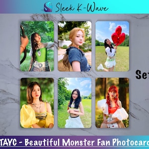 STAYC - Belles cartes-photos K-pop personnalisées faites par des fans