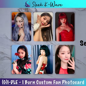 GIDLE - Cartes photo K-pop personnalisées Hwaa faites par des fans