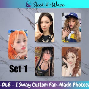 GIDLE - Cartes photo K-pop personnalisées Klaxon faites par des fans