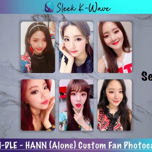 GIDLE - HANN (Seul) Cartes photo K-pop personnalisées faites par des fans