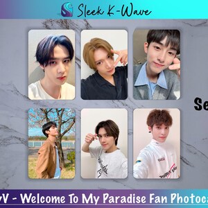WayV - Cartes photo K-pop personnalisées Welcome To My Paradise créées par des fans