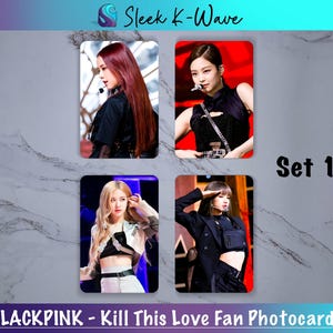 BLACKPINK - Cartes photo K-pop personnalisées Kill This Love créées par des fans