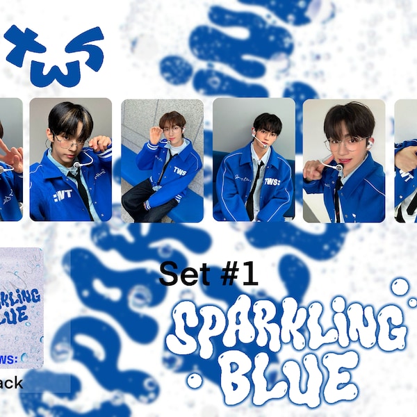 TWS - Sparking Blue Custom K-pop Photocards