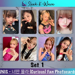 UNIS - 너만 몰라 (Curieux) cartes photo K-pop personnalisées faites par des fans