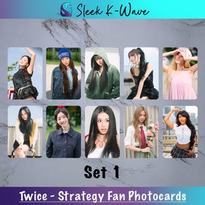 Twice - Cartes photo K-pop stratégiques faites par des fans