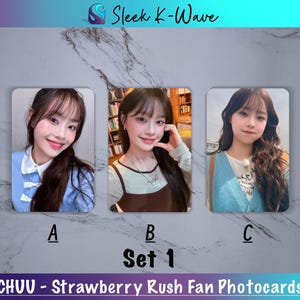 CHUU - Cartes photo K-pop personnalisées Strawberry Rush créées par des fans