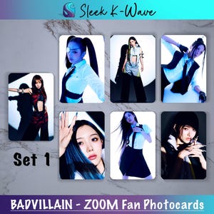 BADVILLAIN - Cartes photo K-pop personnalisées ZOOM créées par des fans