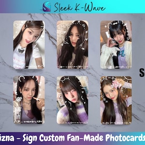 izna - Signez des cartes photo K-pop personnalisées faites par des fans