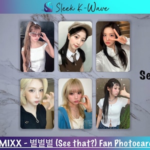 NMIXX - 별별별 (Vous voyez ?) Cartes photo K-pop personnalisées faites par des fans